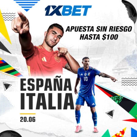 Espana vs Italia – 20/06 – Recibe US0 sin riesgo
