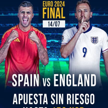 Espana vs Inglaterra – 14/07 – Recibe US0 sin riesgo