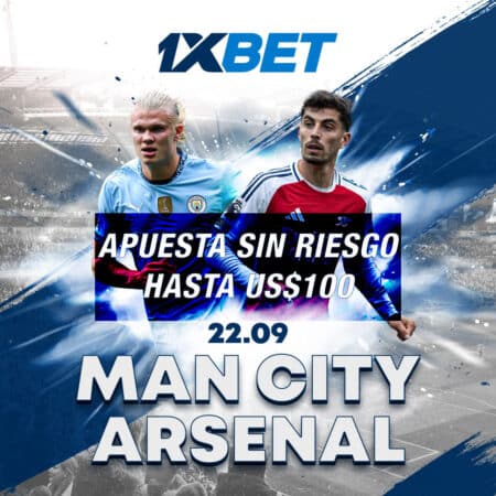 Manchester City vs Arsenal – 22/09 – Recibe US0 sin riesgo