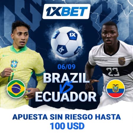 Brasil vs Equador – 06/09 – Recibe US0 sin riesgo