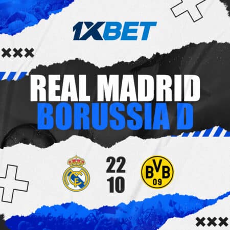 Real Madrid vs Dortmund – 15/10 – Recibe US0 sin riesgo