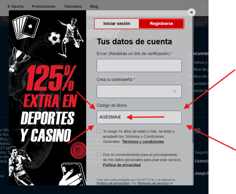 ROJABET código promocional AGESMAX