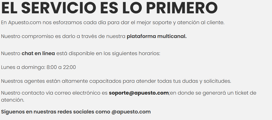 opinión sobre la atención al cliente