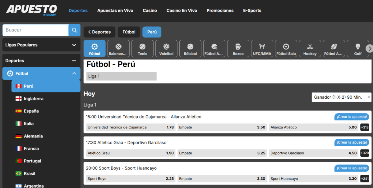 Deportes y Apuestas en Apuesto