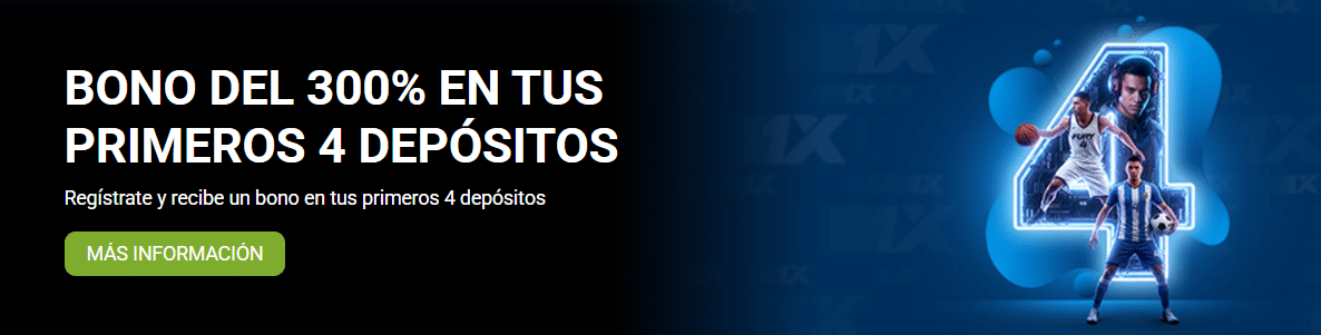 Bono de bienvenida 1xbet Colombia