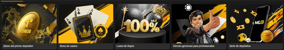 tercer y cuarto depósito con bonos del 75%, 50% y 25%