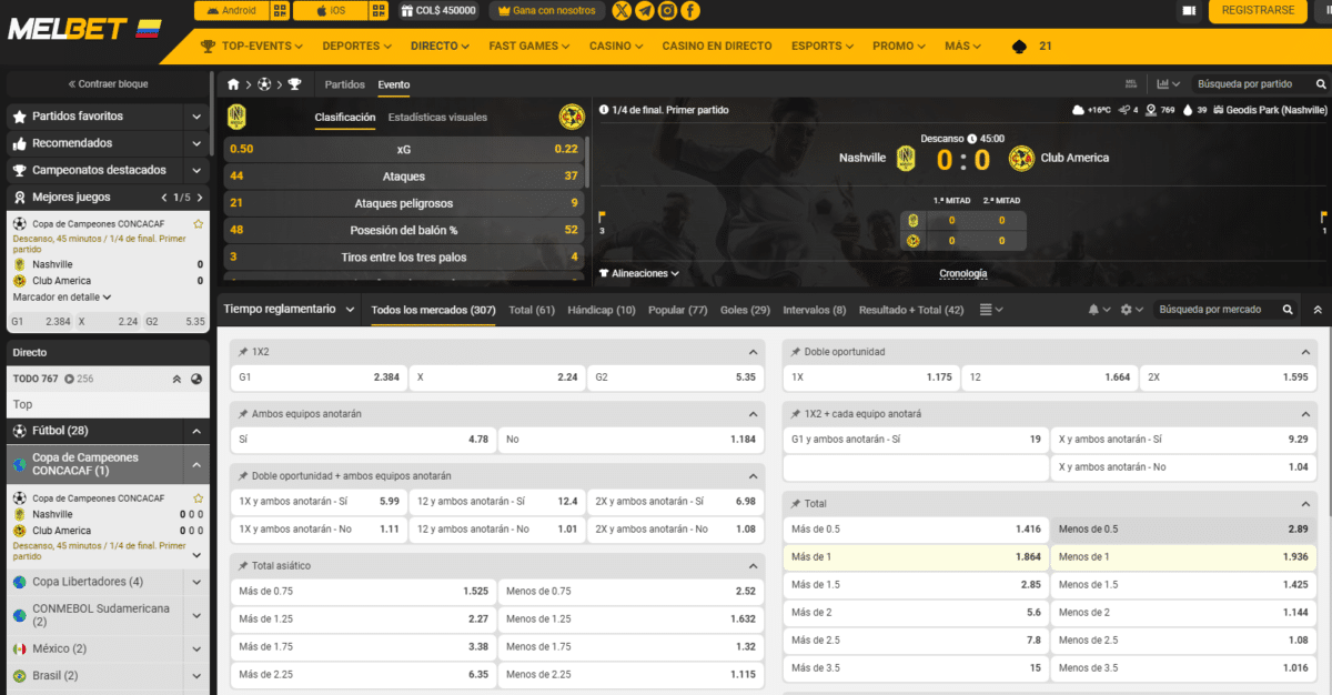 el live no se centra únicamente en fútbol