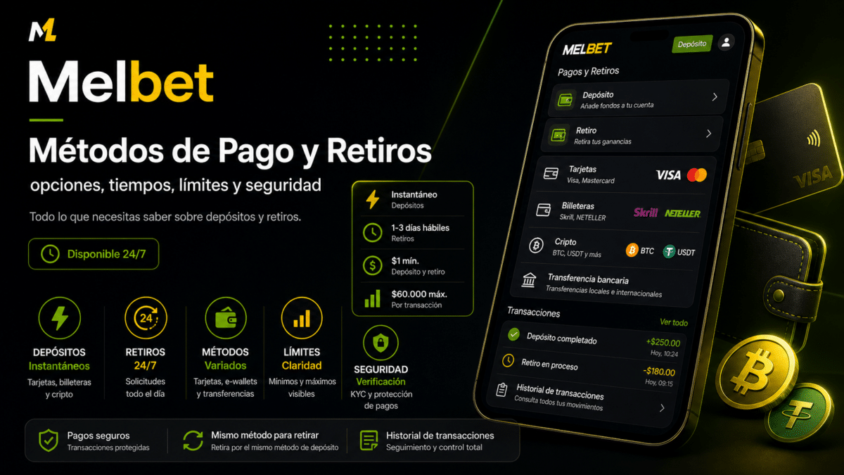 metodos pago y retiros Melbet
