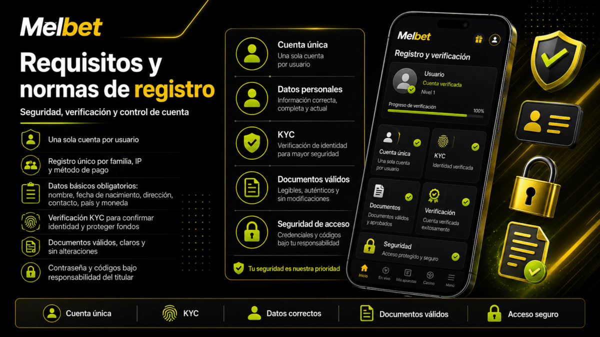 Requisitos y normas de registro