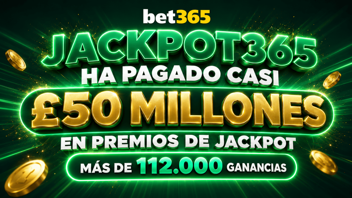 Jackpot365 ha pagado casi £50 millones