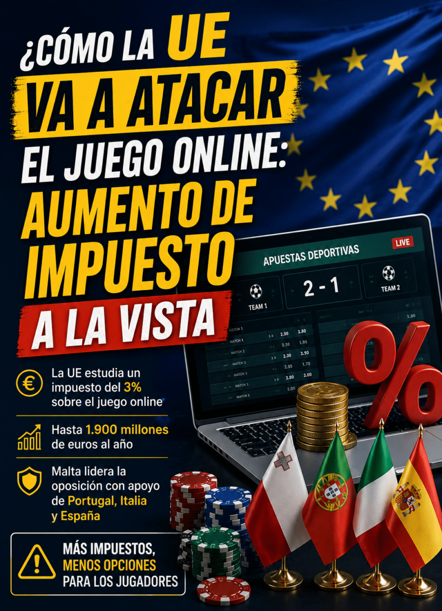 La UE pone el juego online en la mira: se avecina una subida de impuestos