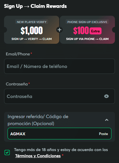 Bono BC Game México