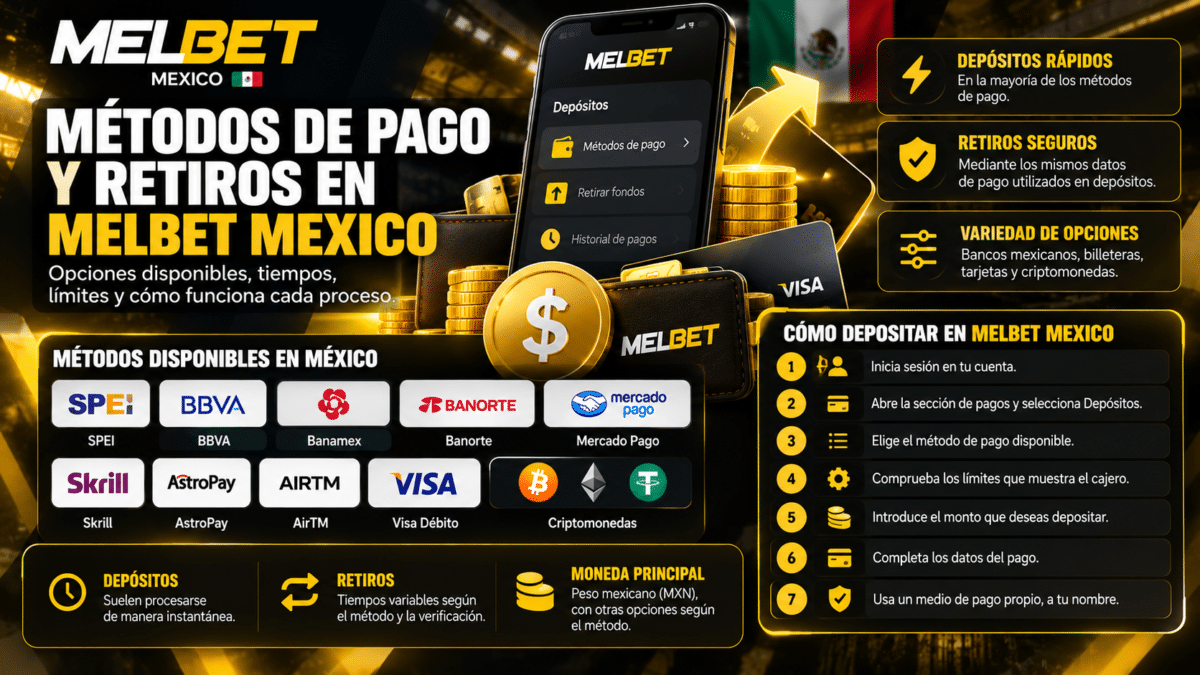 metodos de pago melbet mexico