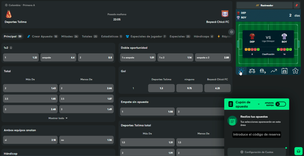 BC game quotas y apuestas